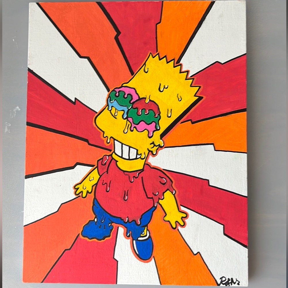 SIMPSONS handmade painting by a local artist (feel free to support :))